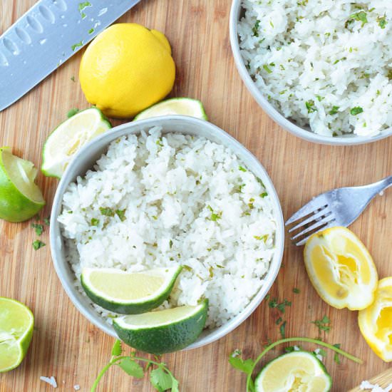 Instant Pot Cilantro Lime Rice - Recipe photo by sweetrusticbakes