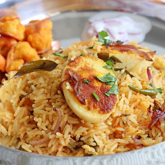 Egg Dum Biryani | Muttai Biryani - Recipe photo by sandhiya