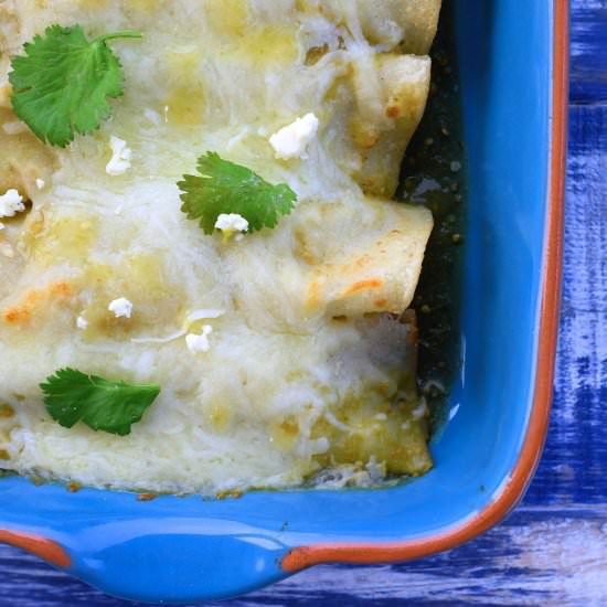 Spinach and Mushroom Enchiladas - Recipe photo by 24bite