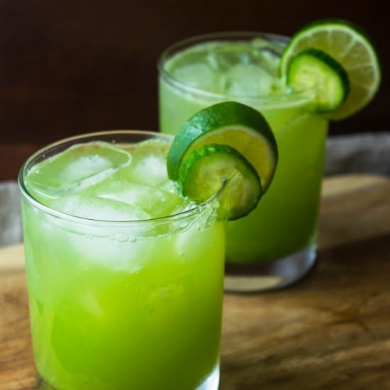 Zesty Gin & Cucumber Gimlet - Recipe photo by JawnsICooked