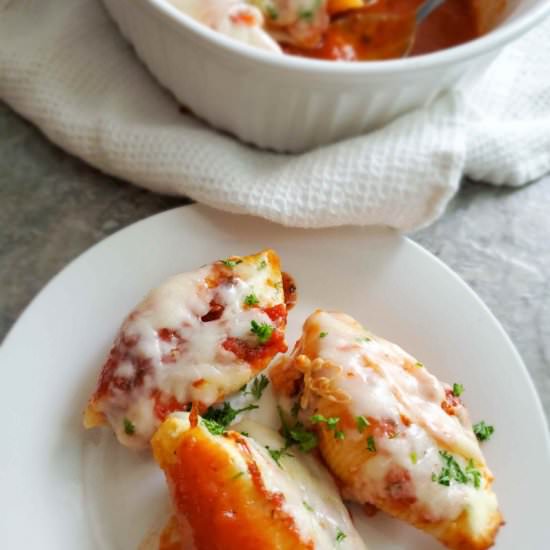 Baked Jumbo Pasta Shells - Recipe photo by pulasthi