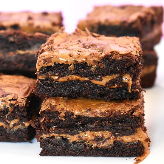 Fudgy Biscoff Brownies - Recipe photo by lightscamerabake