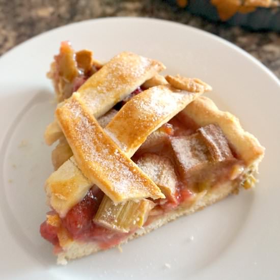 Strawberry Rhubarb Pie - Recipe photo by mygorgeousrecipes