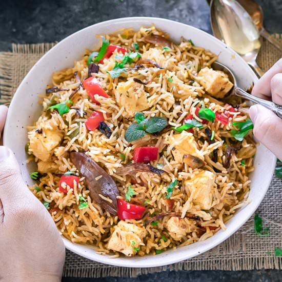 Instant Pot Paneer biryani - Recipe photo by ruchiskitchen