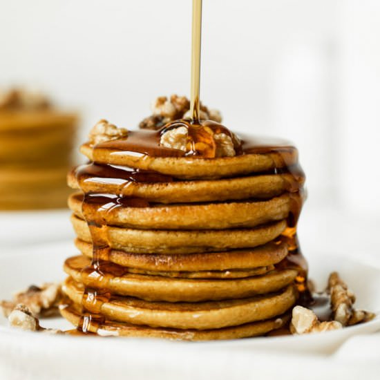 Pumpkin Cinnamon Pancakes - Recipe photo by basilanddill
