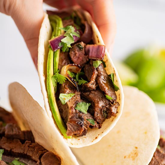 Carne Asada Tacos - Recipe photo by BakingMischief