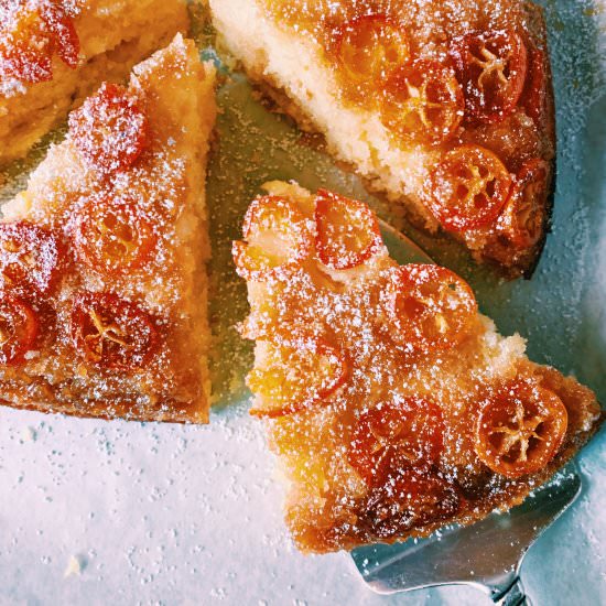 Kumquat Upside-Down Cake - Recipe photo by thefigjar