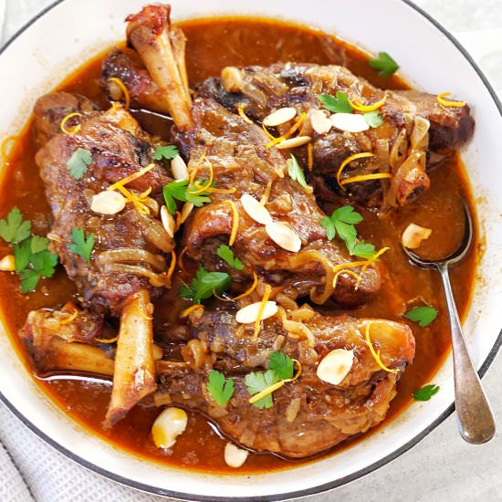 Moroccan Lamb Shanks - Recipe photo by chef not required