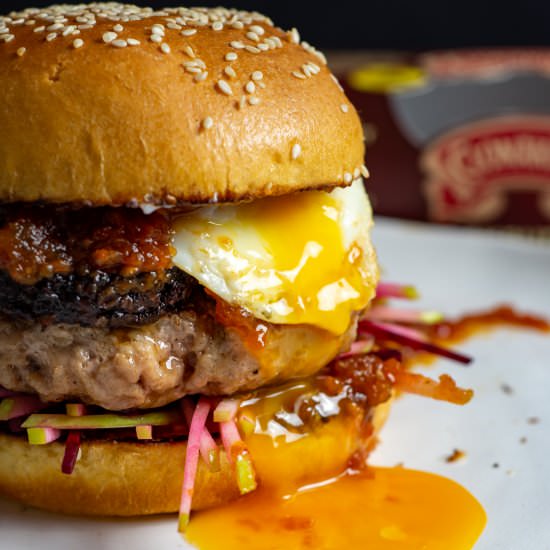 Pork & Black Pudding Burger - Recipe photo by AnotherFoodBlogger