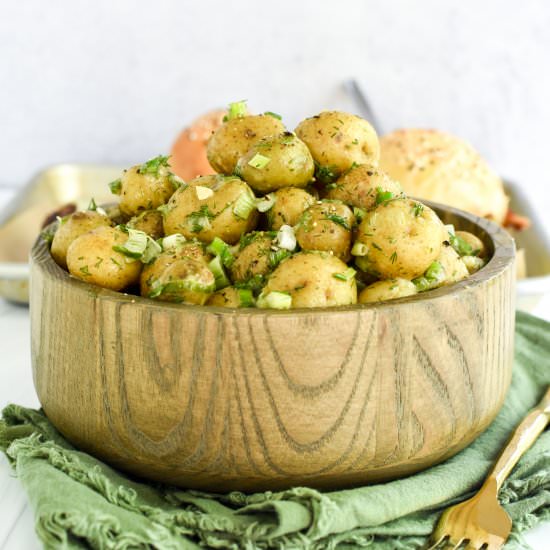 No-Mayo Potato Salad - Recipe photo by mymoderncookery