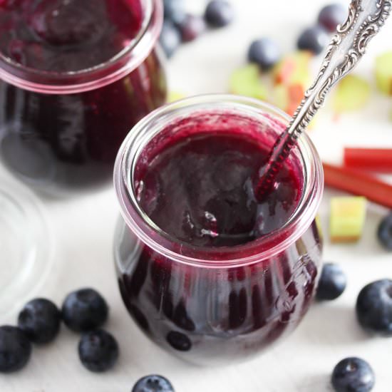 Blueberry Rhubarb Jam - Recipe photo by adinutza