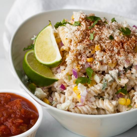 Mexican Street Corn Pasta Salad - Recipe photo by thymeandjoy