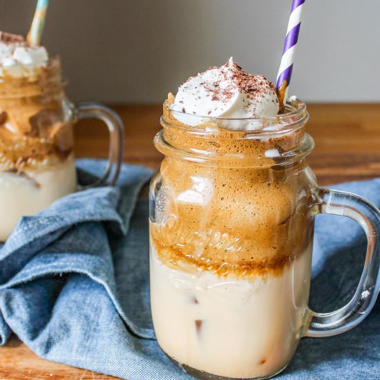 salted Caramel Dalgona Coffee - Recipe photo by Allons-Eat