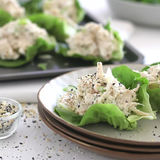 Everything Bagel Chicken Salad - Recipe photo by TasteAbounds
