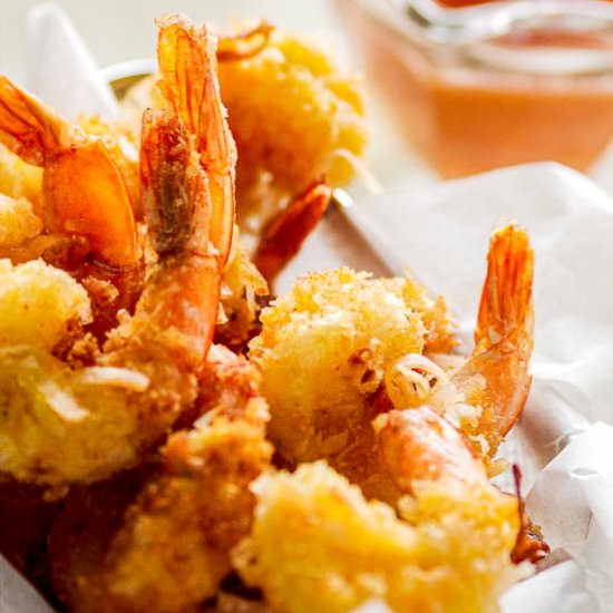 Coconut Shrimp + Dipping Sauce - Recipe photo by Sweet Tea and Thyme