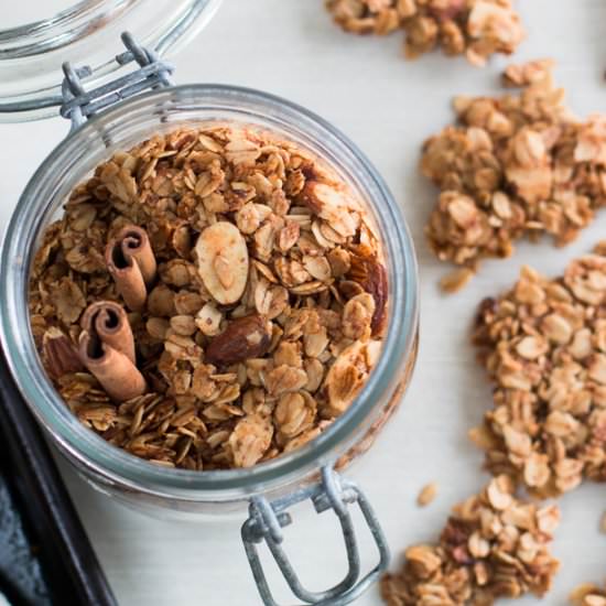 Homemade Weekday Granola - Recipe photo by a zest for life