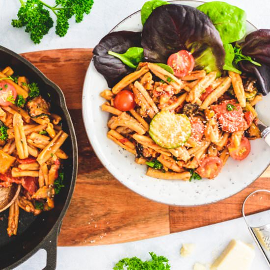 Mediterranean Vegetable Pasta - Recipe photo by The Real Food Geek