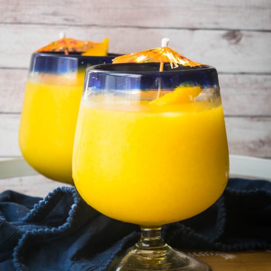 Spiked Mango Seltzer Slushie - Recipe photo by JawnsICooked