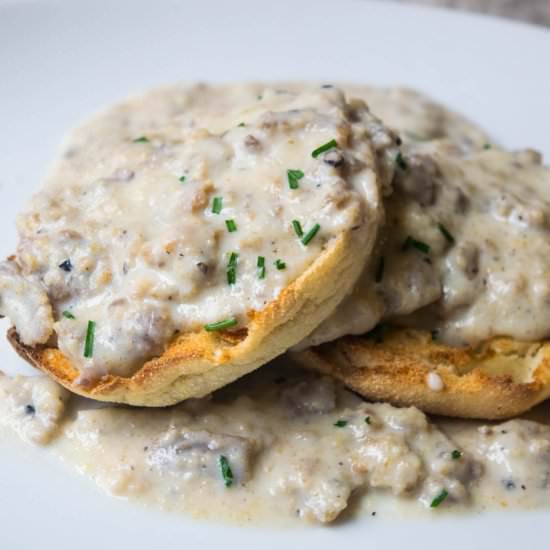 Creamed Chipped Scrapple - Recipe photo by JawnsICooked