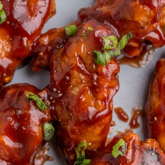 Baked BBQ Chicken Wings - Recipe photo by ValentinasCorner