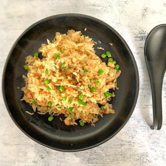baked rice with brown shrimp - Recipe photo by Cuisine Fiend