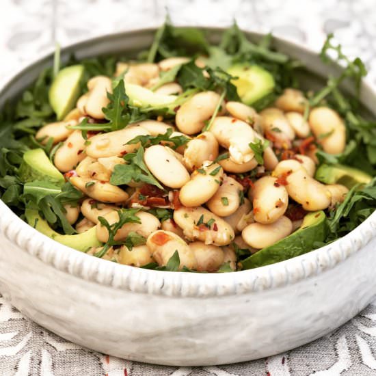 Gigantes Greek Bean Salad - Recipe photo by mystudiokitchen