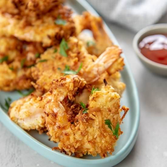 Air Fryer Coconut Shrimp - Recipe photo by garnishedplate