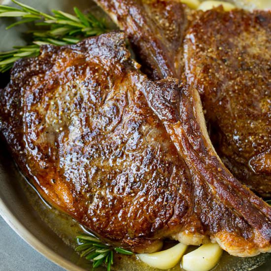 Rib Eye Steak with Garlic Butter - Recipe photo by dinneratthezoo