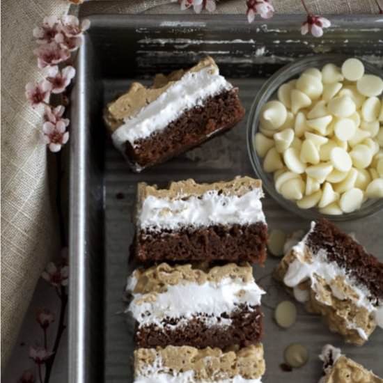 SunButter Crunch Brownies - Recipe photo by TwoSugarBugs