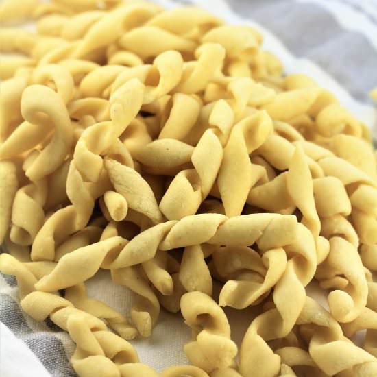 Homemade Busiate Pasta - Recipe photo by Mangia Bedda