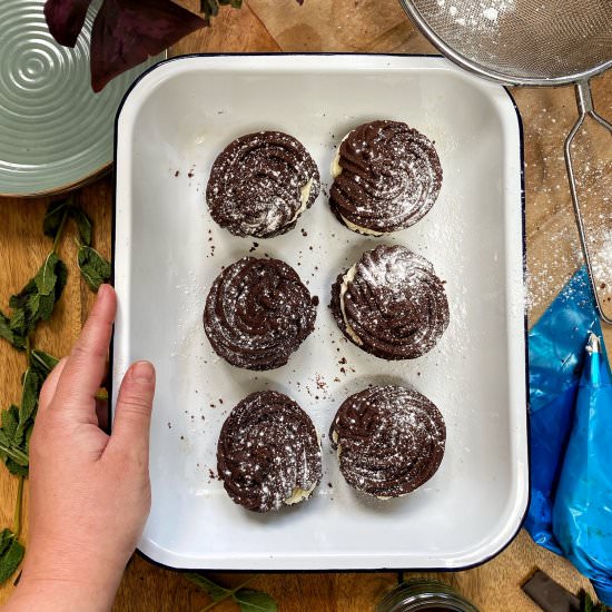 Mint Chocolate Viennese Whirls - Recipe photo by bakingwithaimee