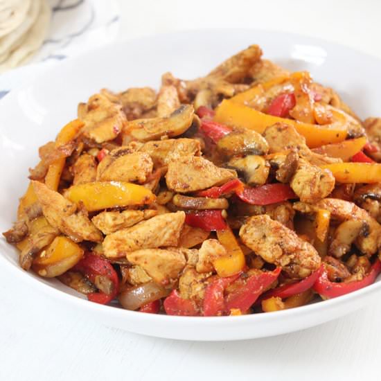 Chicken fajitas - Recipe photo by hornoMX