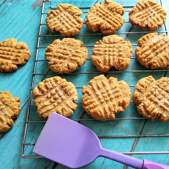 One Bowl Vegan Peanut Butter Cookie - Recipe photo by momknowsbest
