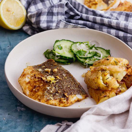 Spiced Baked Fish with Cucumber - Recipe photo by TheCookReport