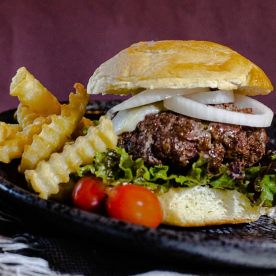 Blue Cheese Burgers - Recipe photo by LeaAnn