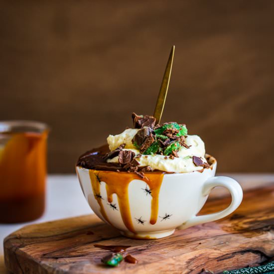 Peppermint Crisp Mug Cake - Recipe photo by heinstirred