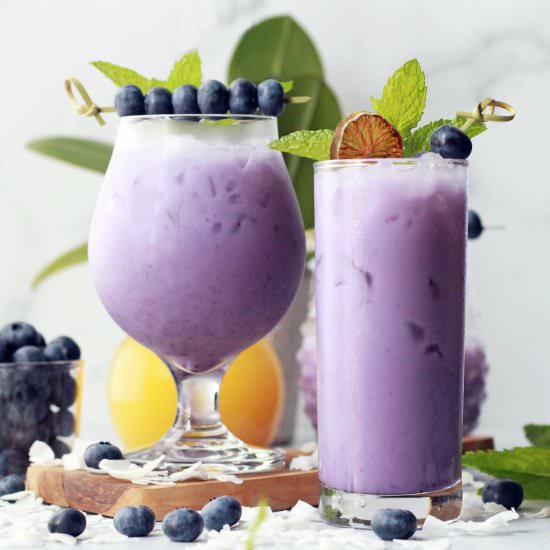Blueberry Colada - Recipe photo by peanutbutterandfitness