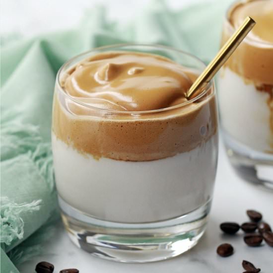 Dalgona Coffee - Recipe photo by peanutbutterandfitness