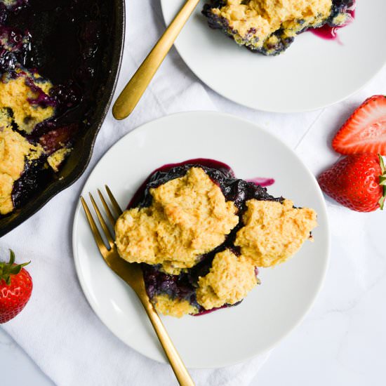 Biscuit Topped Berry Cobbler - Recipe photo by earthly provisions