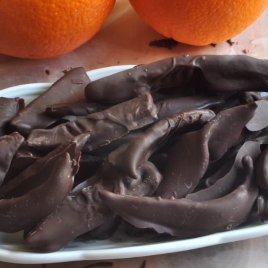 Chocolate Covered Orange Peels - Recipe photo by culinaryshades