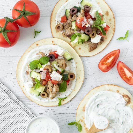Greek Chicken Tacos - Recipe photo by Your Ultimate Menu