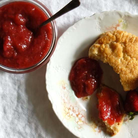 Strawberry Rhubarb Compote - Recipe photo by Unpeeled Journal