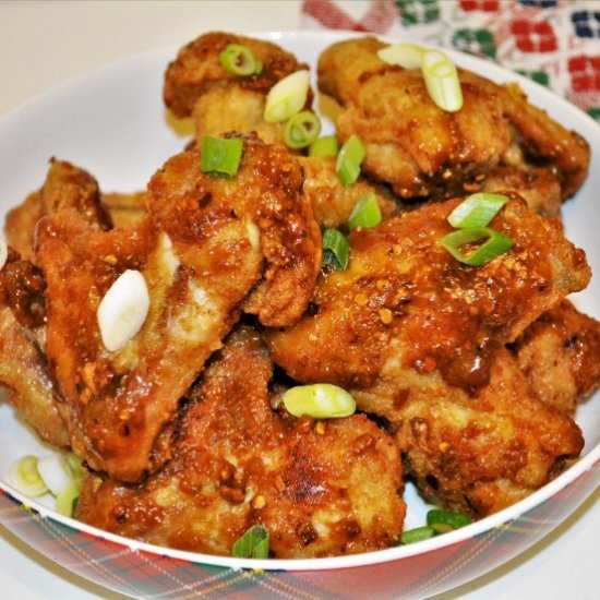 Honey and Garlic Chicken Wings - Recipe photo by timeaskitchen