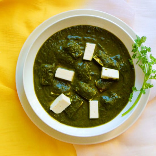 Palak Paneer / Spinach Cheese - Recipe photo by livingsmartandhealthy