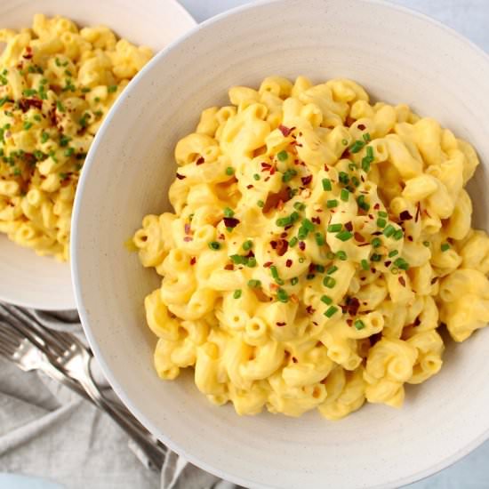 Vegan Squash Mac and Cheese - Recipe photo by plantbasedjess