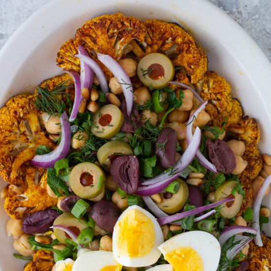 Mediterranean Roasted Cauliflower - Recipe photo by unicorns in the kitchen