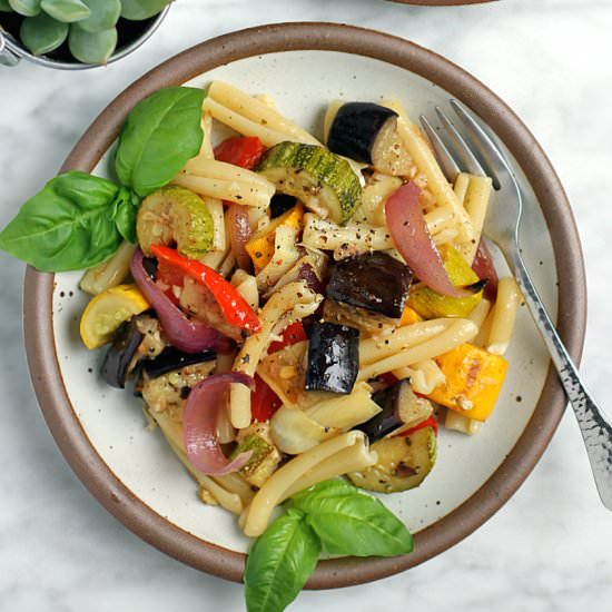 Marinated Vegetable Pasta Salad - Recipe photo by twoofakindcooks