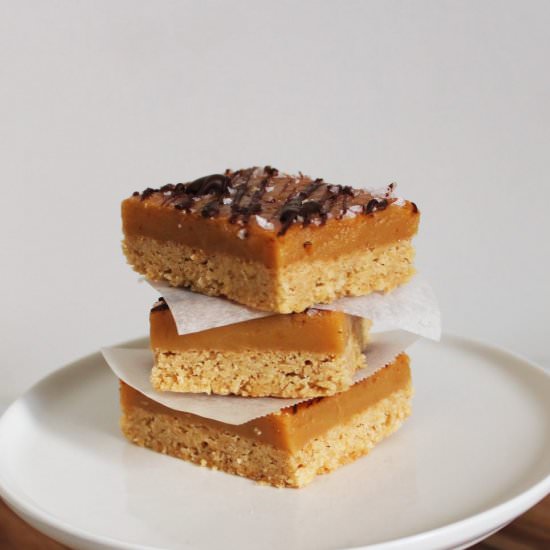 Gluten-Free Salted Caramel Slice - Recipe photo by itsnotcomplicatedrecipes