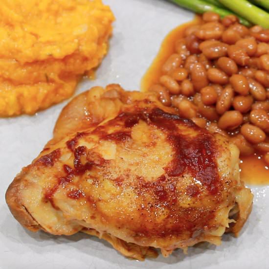 3-Ingredient Crockpot BBQ Chicken - Recipe photo by Nourish with Renata
