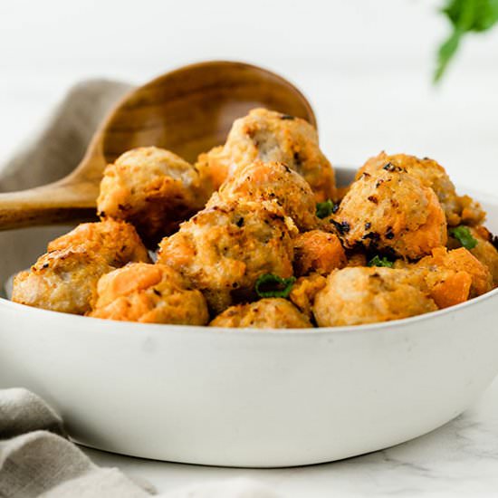 Paleo Chicken Meatballs - Recipe photo by fooddoodles